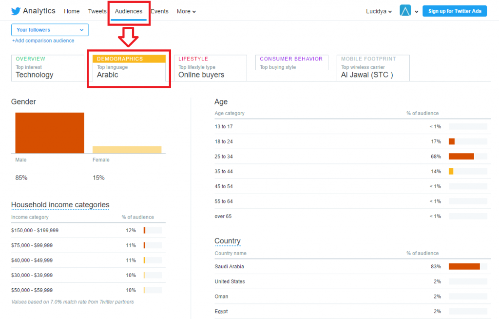 لوسيديا - كيف تستخدم تحليل تويتر المجانى Twitter Analytics؟